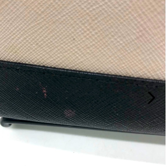 Kate Spade ♠️ color block wallet dusty pink & black 8”x4”seven’s leather - Picture 4 of 7